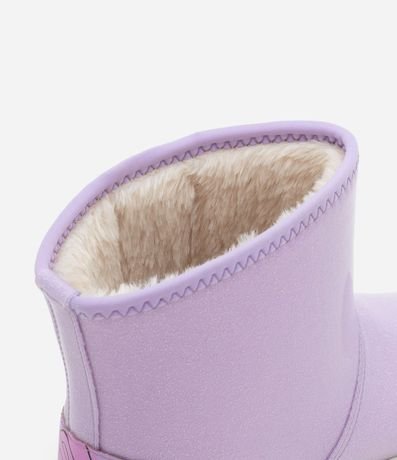 Bota Infantil con Forro Peluditos y Estampa Stitch y Angel - Talle 28 a 34 5