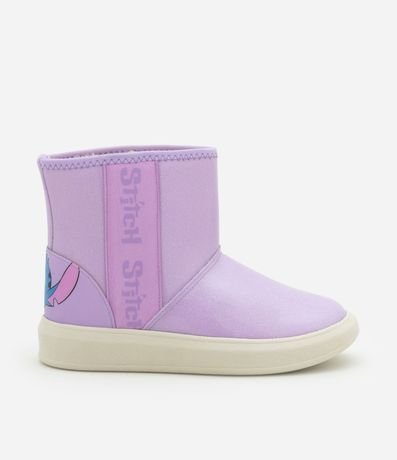 Bota Infantil con Forro Peluditos y Estampa Stitch y Angel - Talle 28 a 34 6