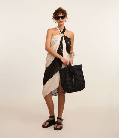 Canga en Chiffon con Estampa Copacabana 4