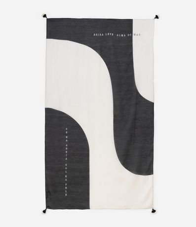 Canga en Chiffon con Estampa Copacabana 2