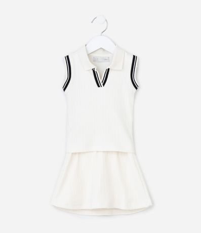 Conjunto Infantil Polo y Short Pollera Seamless - Talle 1 a 6 años 1