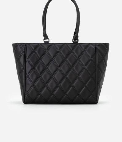 Cartera Shopper Grande con Textura Capitoneada y Borla 4