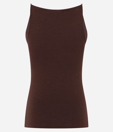 Blusa sin Manga con Escote Halter y Alça Elástico 6
