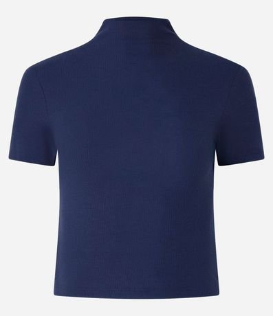 Blusa en Rib con Cuello Alto 4