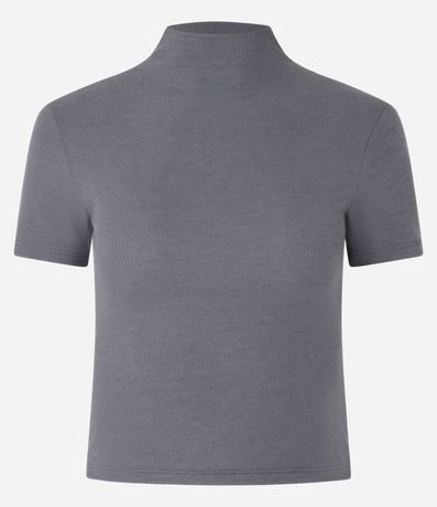 Blusa en Rib con Cuello Alto 7