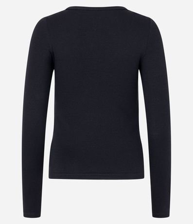 Blusa en Rib con Detalle Sobrepuesto en el Hombro 7