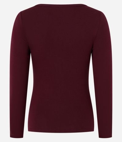 Blusa en Rib con Detalle Sobrepuesto en el Hombro 5