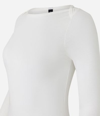 Blusa en Rib con Detalle Sobrepuesto en el Hombro 5