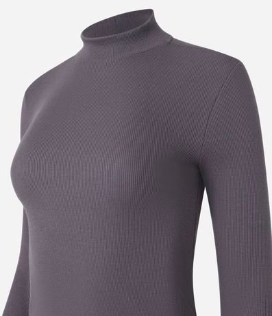 Blusa en Algodón Manga Larga y Cuello Alto 4