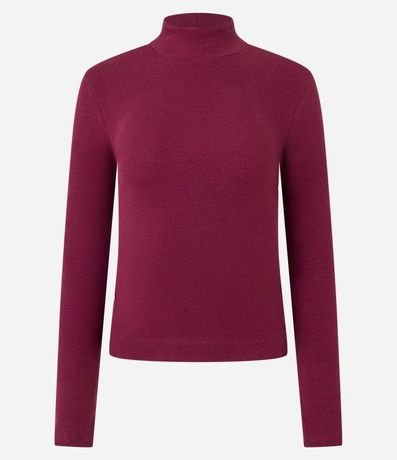 Blusa en Algodón Manga Larga y Cuello Alto 5