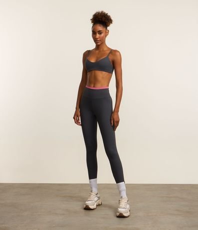 Pantalón Legging Deportiva con Cintura Contrastante 2