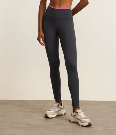 Pantalón Legging Deportiva con Cintura Contrastante 2