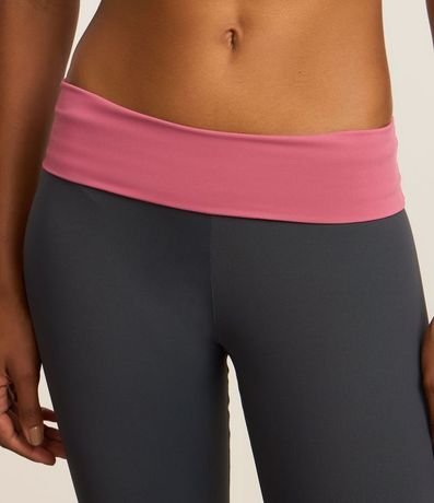 Pantalón Legging Deportiva con Cintura Contrastante 4