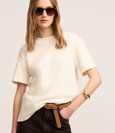 Remera T-Shirt en Suedine Básica