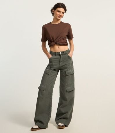 Remera Regular en Algodón con Manga Corta 2