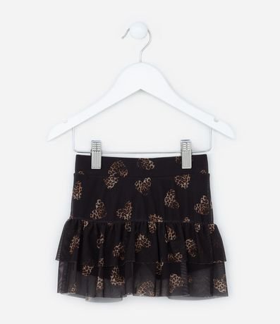 Short Pollera Infantil en Tule con Volados - Talle 1 a 6 años 1