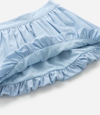 Pollera Infantil Balonê en Tricolina con Pliegues - Talle 1 a 6 años 8