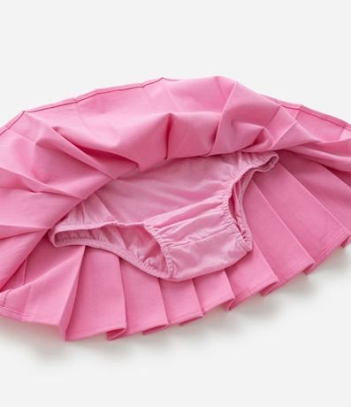 Pollera Infantil Plisada en Crepé con Lazos - Tam  1 a 6 años 6