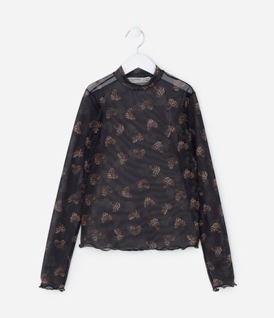 Blusa Infantil en Tule con Superposición - Talle 5 a 14 años 3