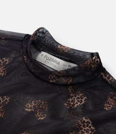 Blusa Infantil en Tule con Superposición - Talle 5 a 14 años 7