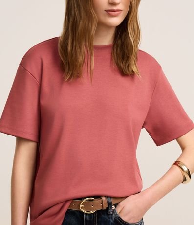 Remera T-Shirt en Suedine Básica 5