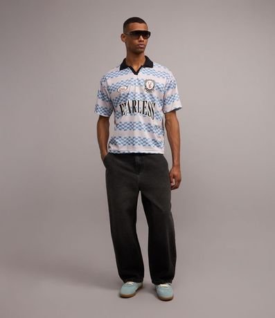 Remera Boxy Sportcore en Tecnologia Dry con Estampa Rayada 2