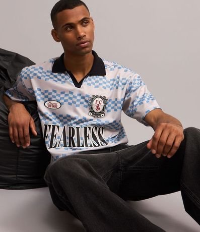 Remera Boxy Sportcore en Tecnologia Dry con Estampa Rayada 3