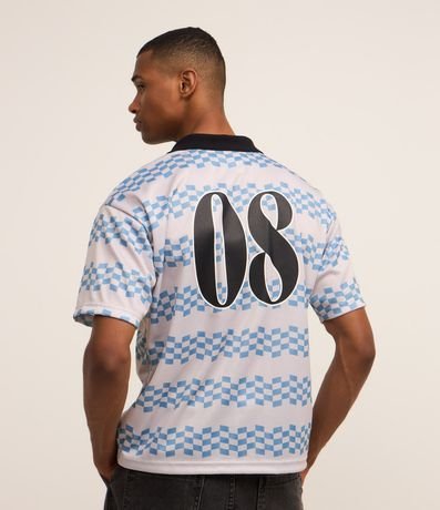 Remera Boxy Sportcore en Tecnologia Dry con Estampa Rayada 4