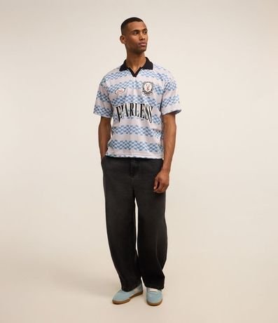 Remera Boxy Sportcore en Tecnologia Dry con Estampa Rayada 6