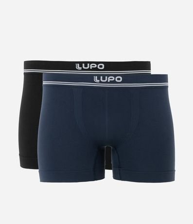 Kit 02 Calzoncillos Boxer en Poliamida con Rayas Lupo