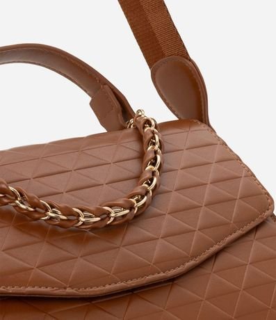 Bolso Transversal Estructurado con Correa de Cadena 4