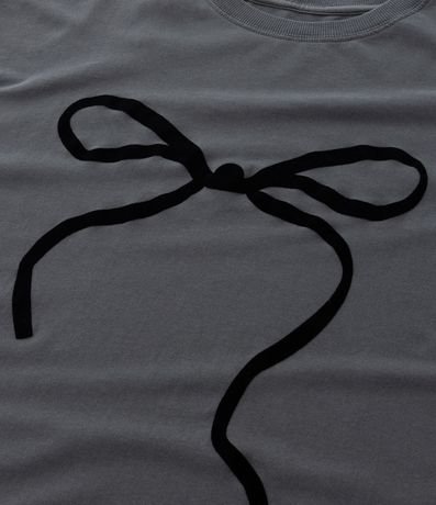 Remera T-shirt Desteñida con Lazo Curve & Plus Size 7