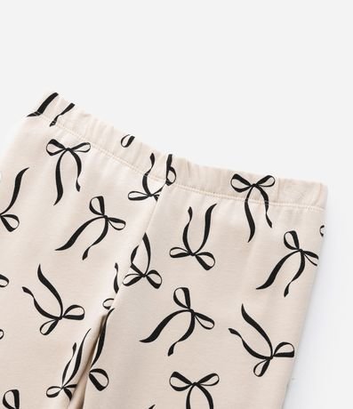 Pantalón Legging Infantil Calentito con Estampa Moñas - Talle 5 a 14 años 5