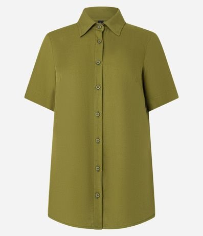 Camisa en Viscosa con Botones y Manga Corta 5