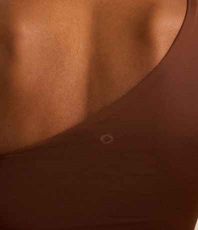 Blusa Hombro Único en Microfibra con Recorte Contrastante en la Manga 5