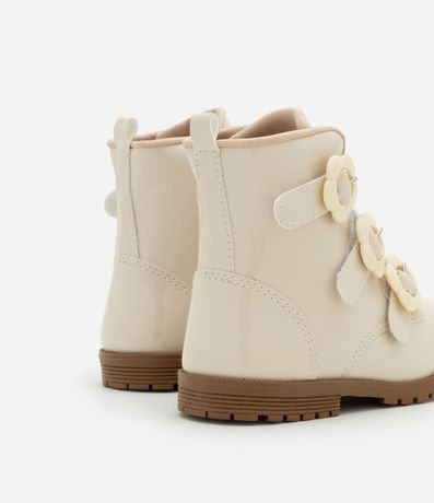 Bota Coturno Infantil con Hebillas Flores - Talle 20 a 27 2