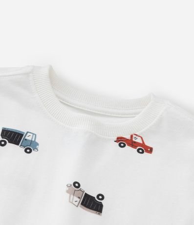 Remera Infantil con Estampa Carritos - Talle 1 a 6 años 4