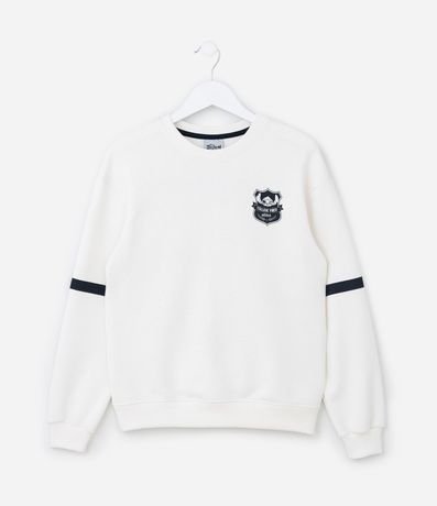 Saco Infantil Oversized con Estampa Frente y Espalda Stitch - Talle 7 a 14 años