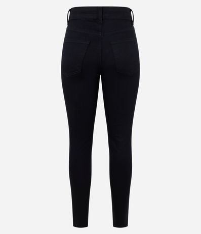 Pantalón Skinny en Sarga con Elastano y Cintura Alta 7