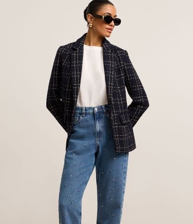 Pantalón Mom Jeans con Brillos Aplicados 2