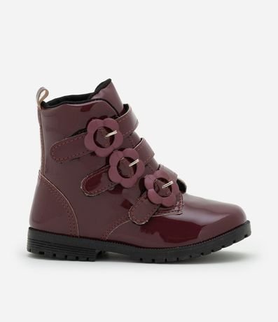 Bota Coturno Infantil con Hebillas Flores - Talle 20 a 27 7