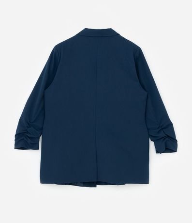 Blazer Alargado en Crepé con Manga Fruncida Curve & Plus Size 4