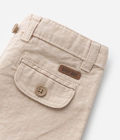 Bermuda Infantil en Lino con Suspensório - Talle 0 a 18 Meses 10