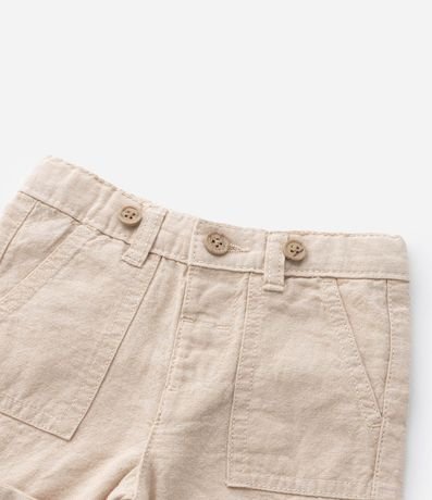 Bermuda Infantil en Lino con Suspensório - Talle 0 a 18 Meses 7