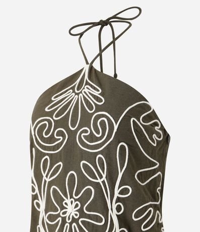 Vestido Corto Frente Única con Lazo 8