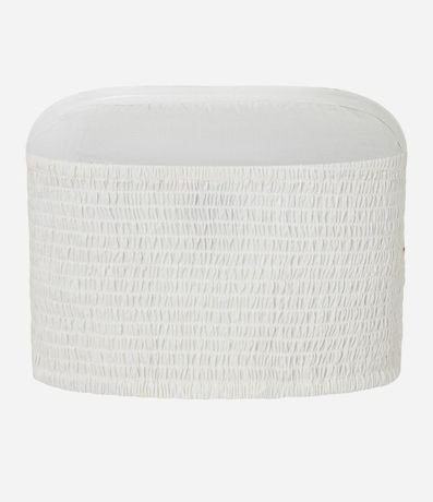 Blusa Cropped Sin Breteles con Aplicación de Abalorios 9