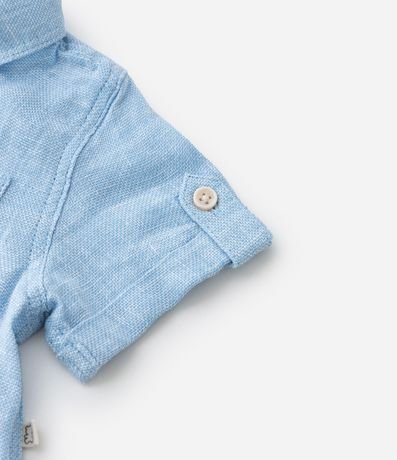 Camisa Infantil en Cambraia con Bolsillo - Talle 0 a 18 Meses 7