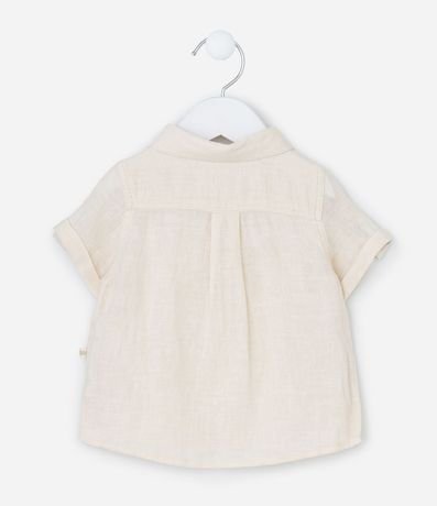 Camisa Infantil en Cambraia con Bolsillo - Talle 0 a 18 Meses 3