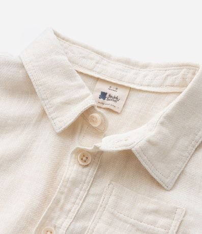 Camisa Infantil en Cambraia con Bolsillo - Talle 0 a 18 Meses 5