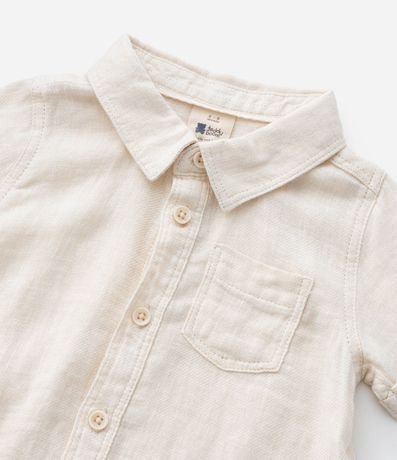 Camisa Infantil en Cambraia con Bolsillo - Talle 0 a 18 Meses 8